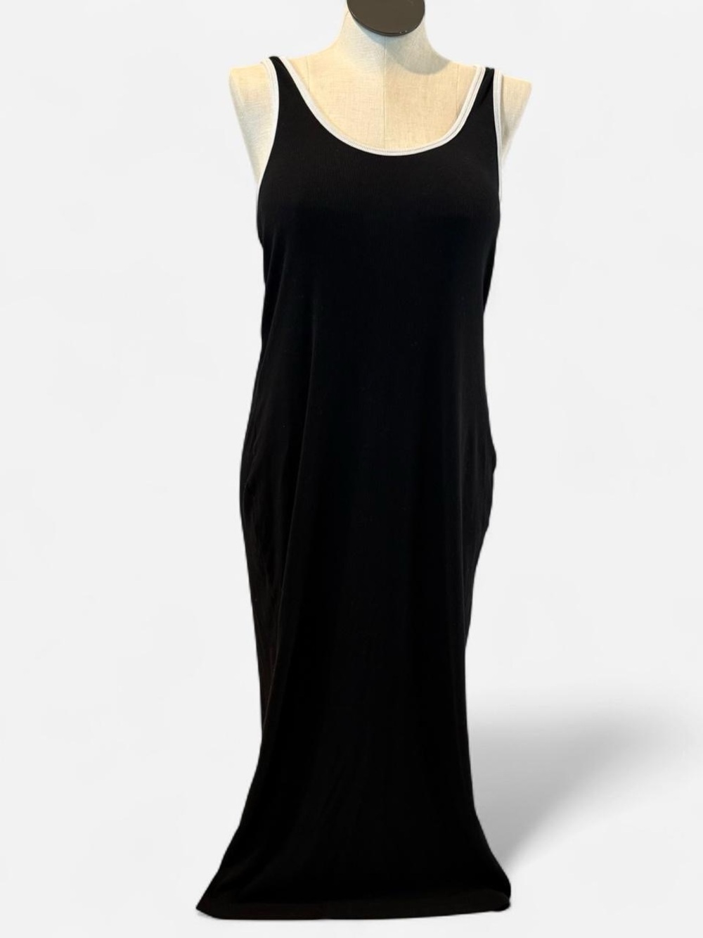 A New Day Large Black Tank Maxi Dress - Sleeveless Scoop Neck